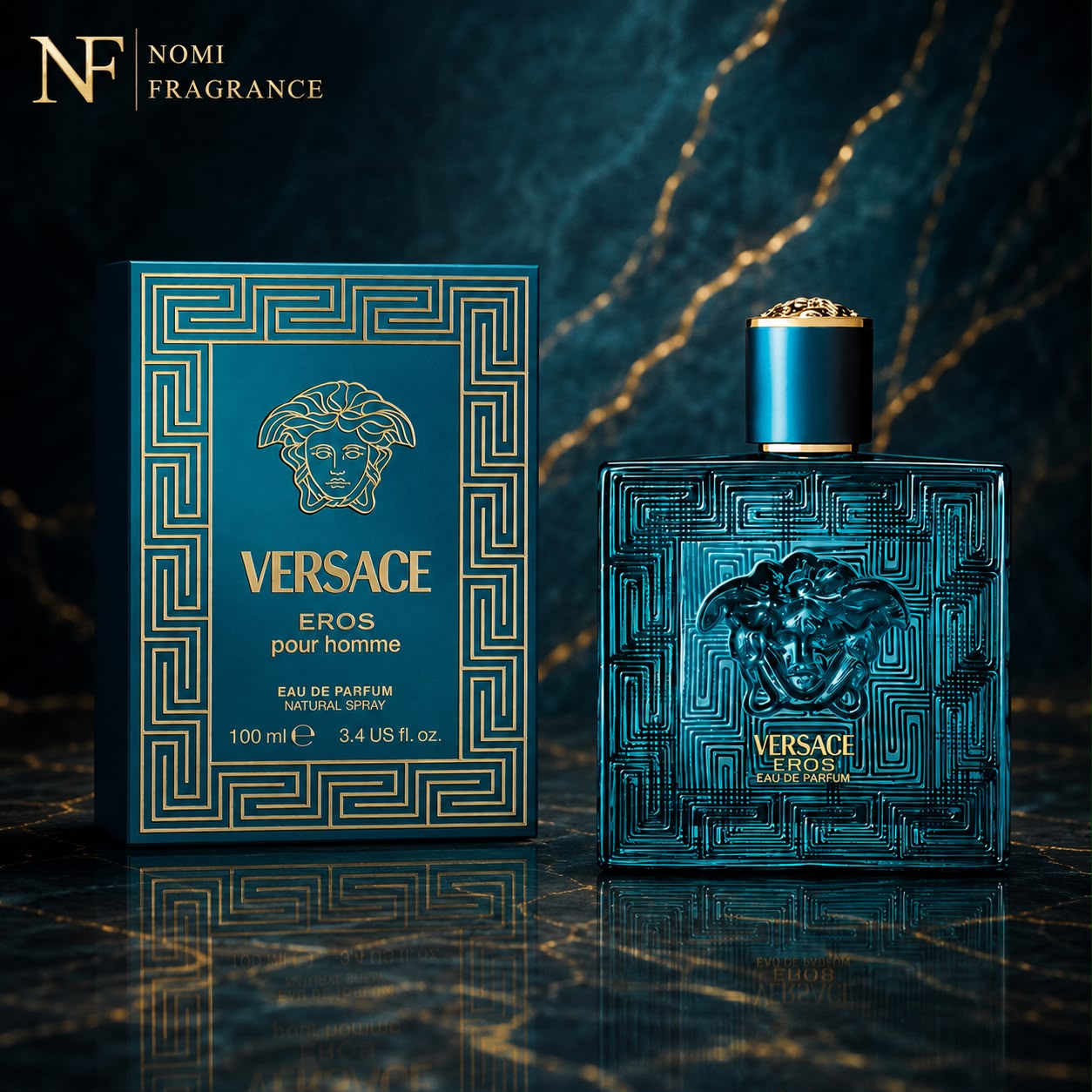 Versace Eros Saphire Blue — 100ml EDP for Men